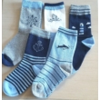 Fiú zoknik - tengerészes hangulatú mintákkal - 5 pár/csomag