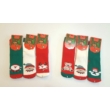 Karácsonyi mintás THERMO baba zokni (3 pár / csomag)